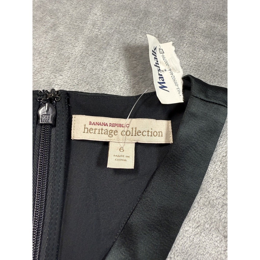 Banana Republic Heritage Top Womens 6 Asymmetrical Satin Halter Tank Green - Picture 3 of 9